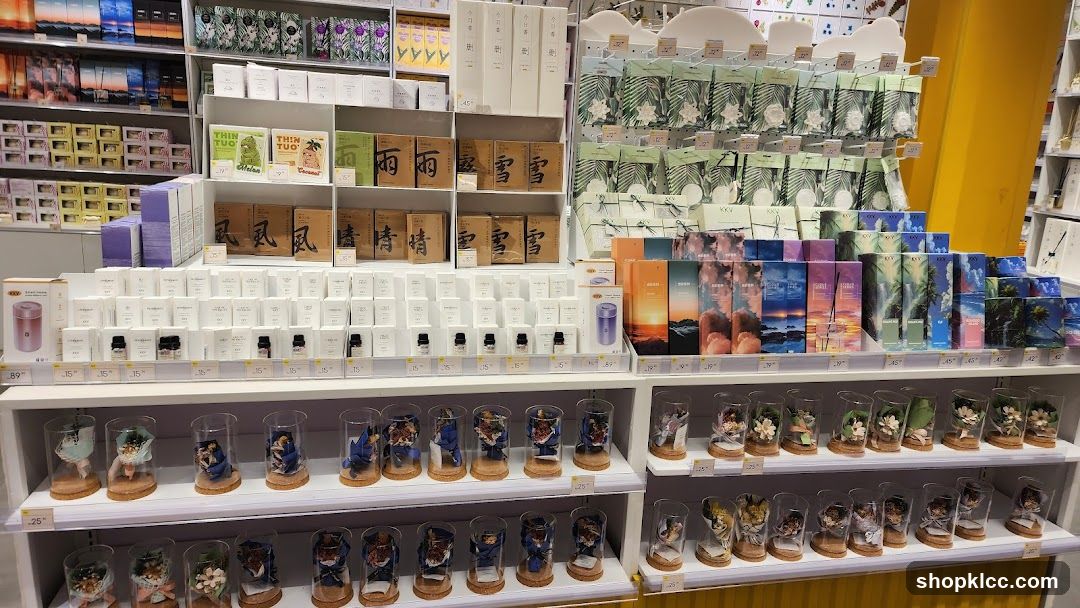 Store Display of Home Fragrance and Decorative Items