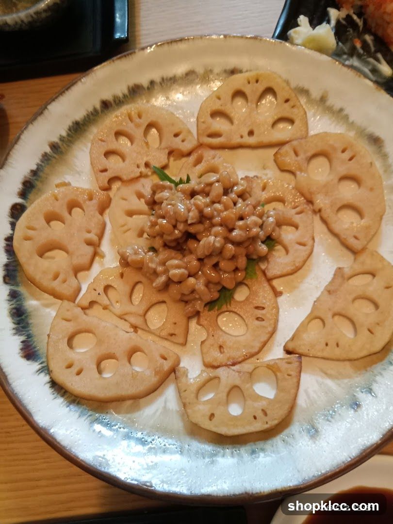 Natto with Lotus Root