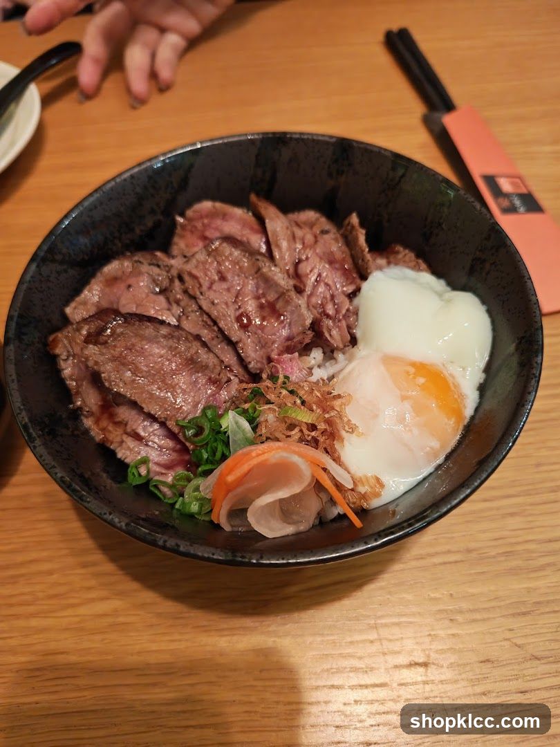 Beef Donburi with Egg