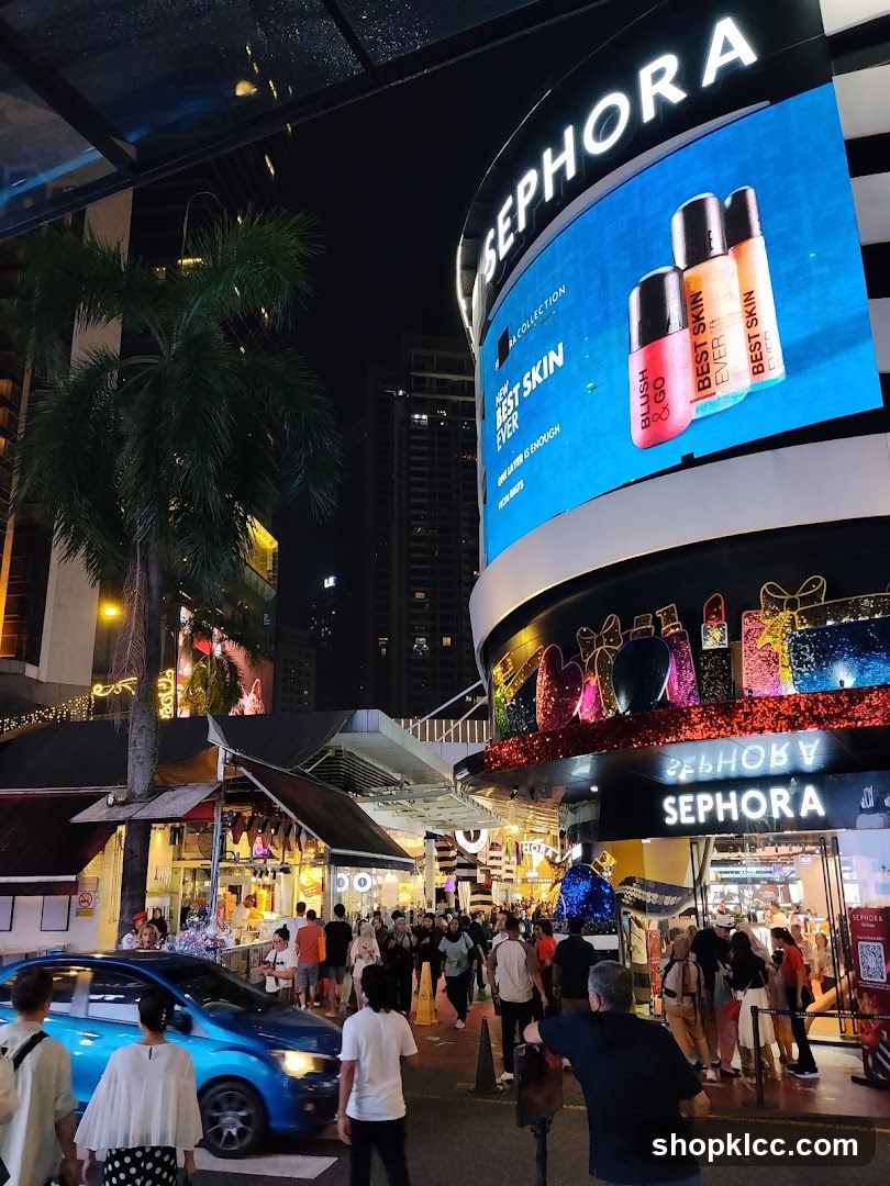Sephora Storefront at Night