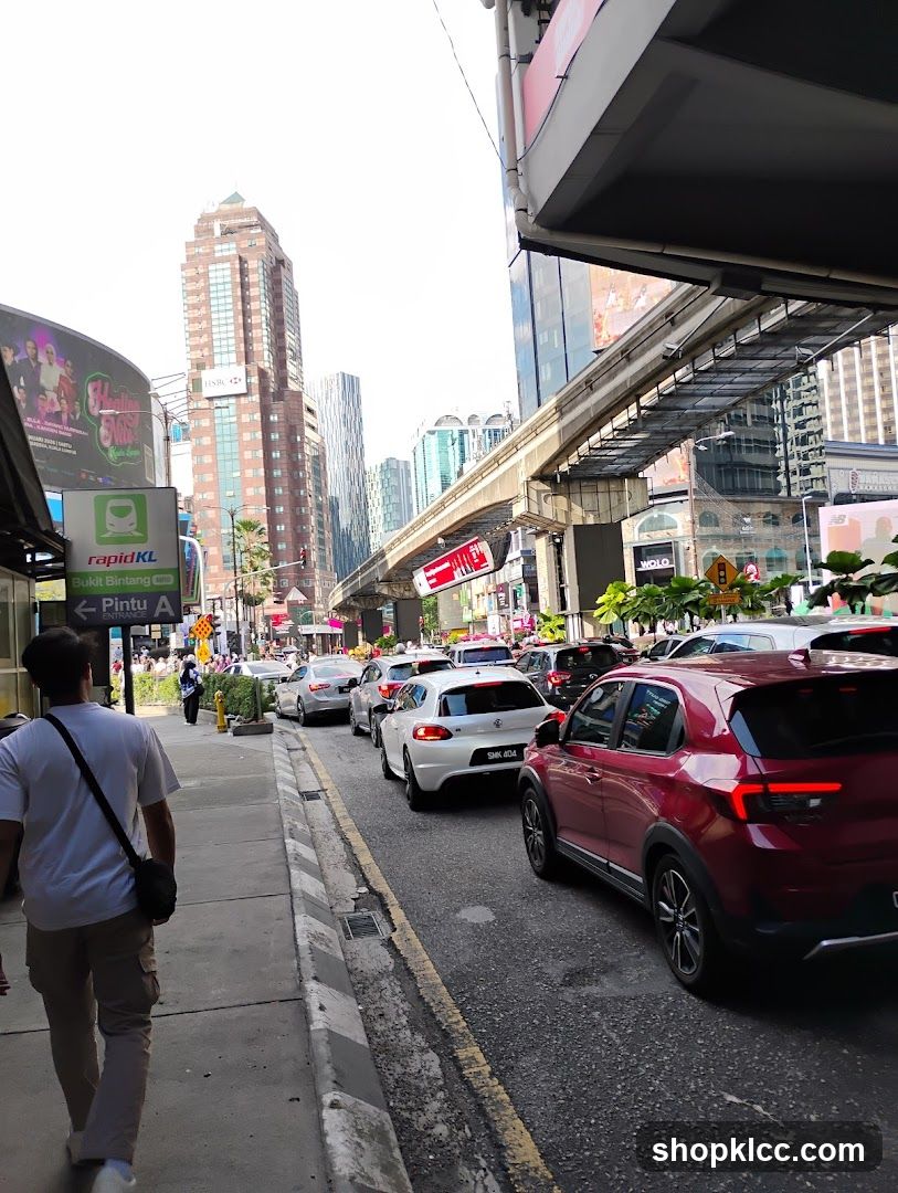Busy City Street with Traffic