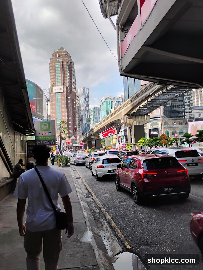 Busy City Street with Traffic