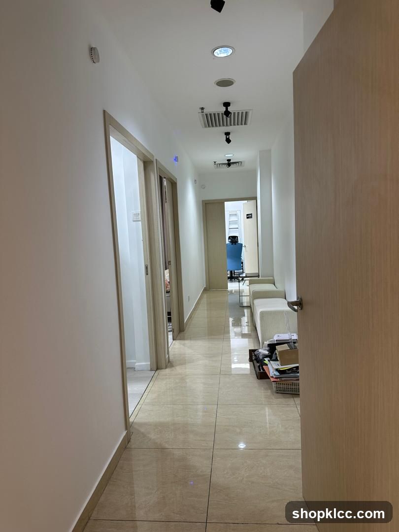 Interior Hallway with Seating Area