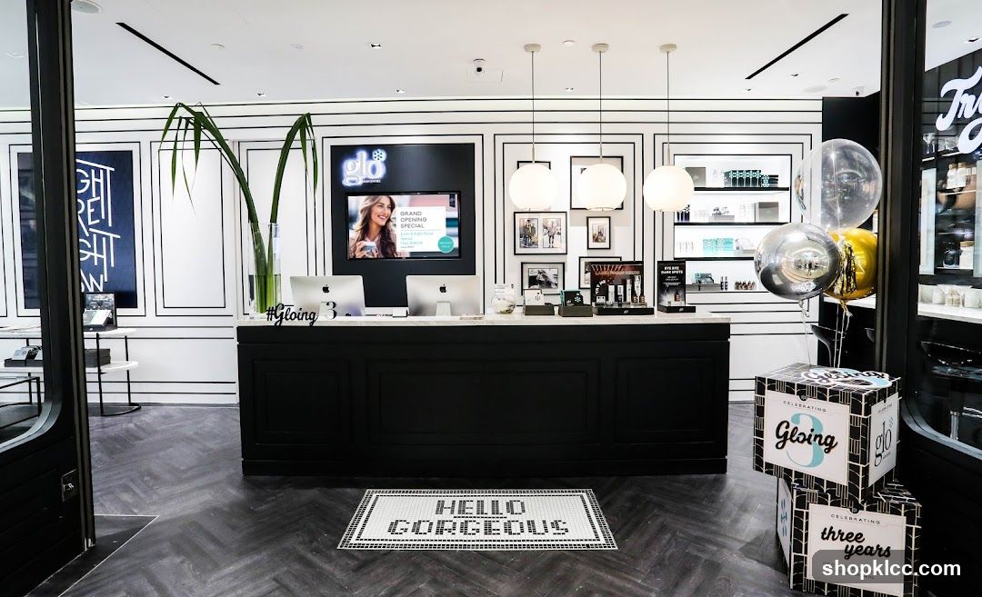 Store Interior with Display and Balloons