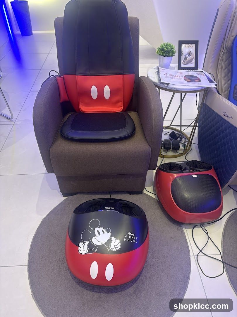 Mickey Mouse Massage Chair Display