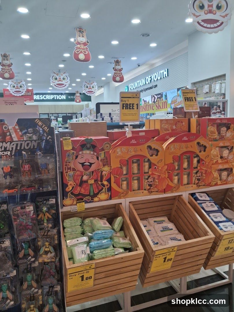 Store Display with Promotional Items