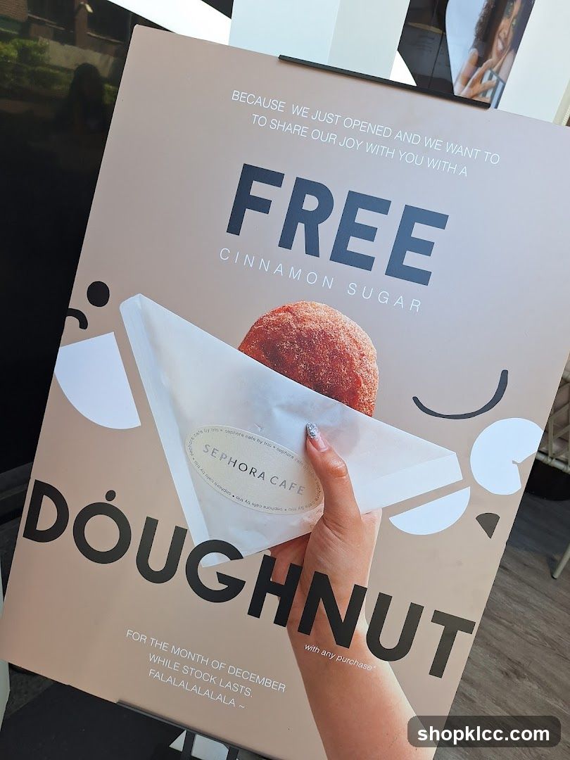 Sephora Cafe Free Doughnut Promotion