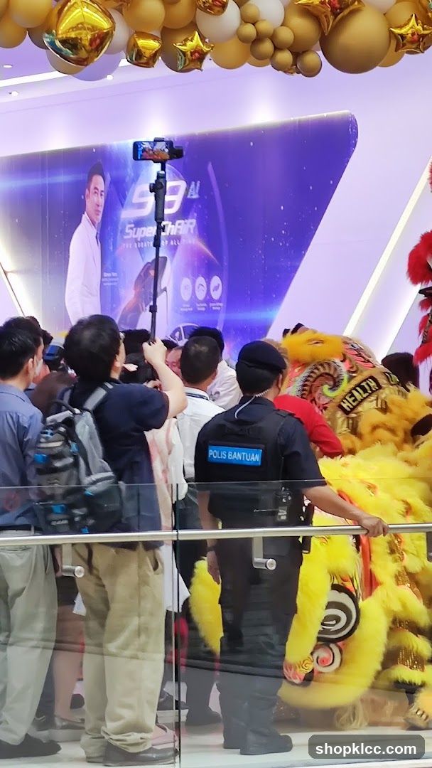 Crowd at Event with Lion Dance