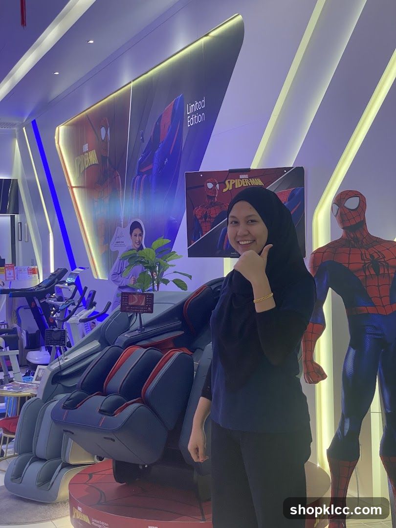 Spider-Man Themed Massage Chair Display