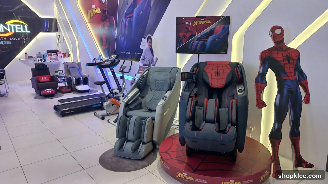 Spider-Man Themed Massage Chairs Display