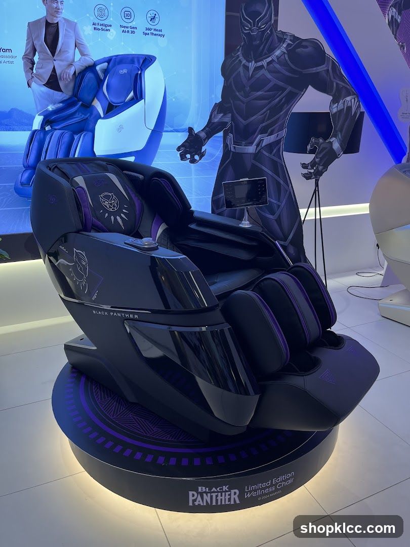 Black Panther Limited Edition Wellness Chair Display