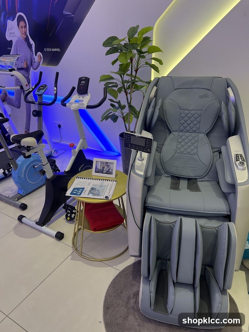 Massage Chair and Exercise Equipment Display