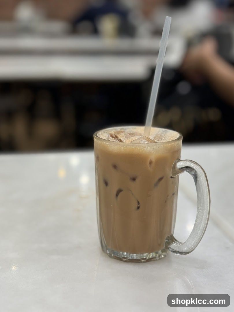 Iced Coffee in Glass Mug