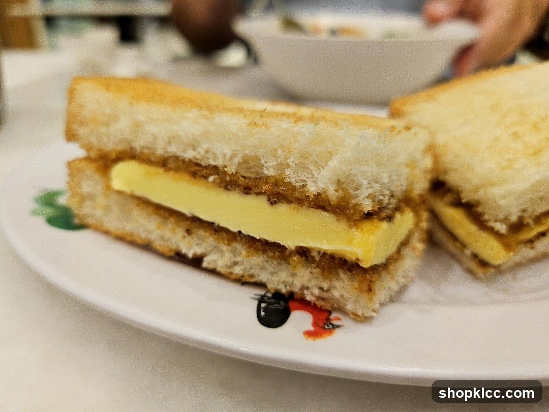 Grilled Sandwich with Cheese and Crispy Layer