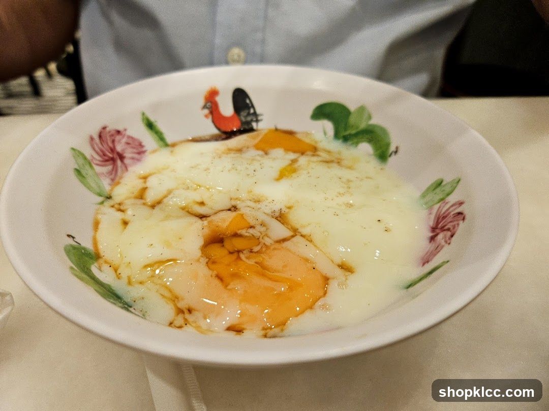 Egg Dish in Decorated Bowl