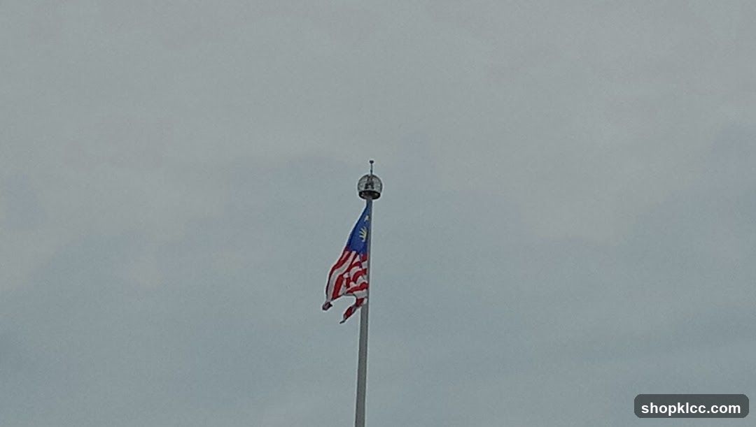 Malaysian Flag on a Pole