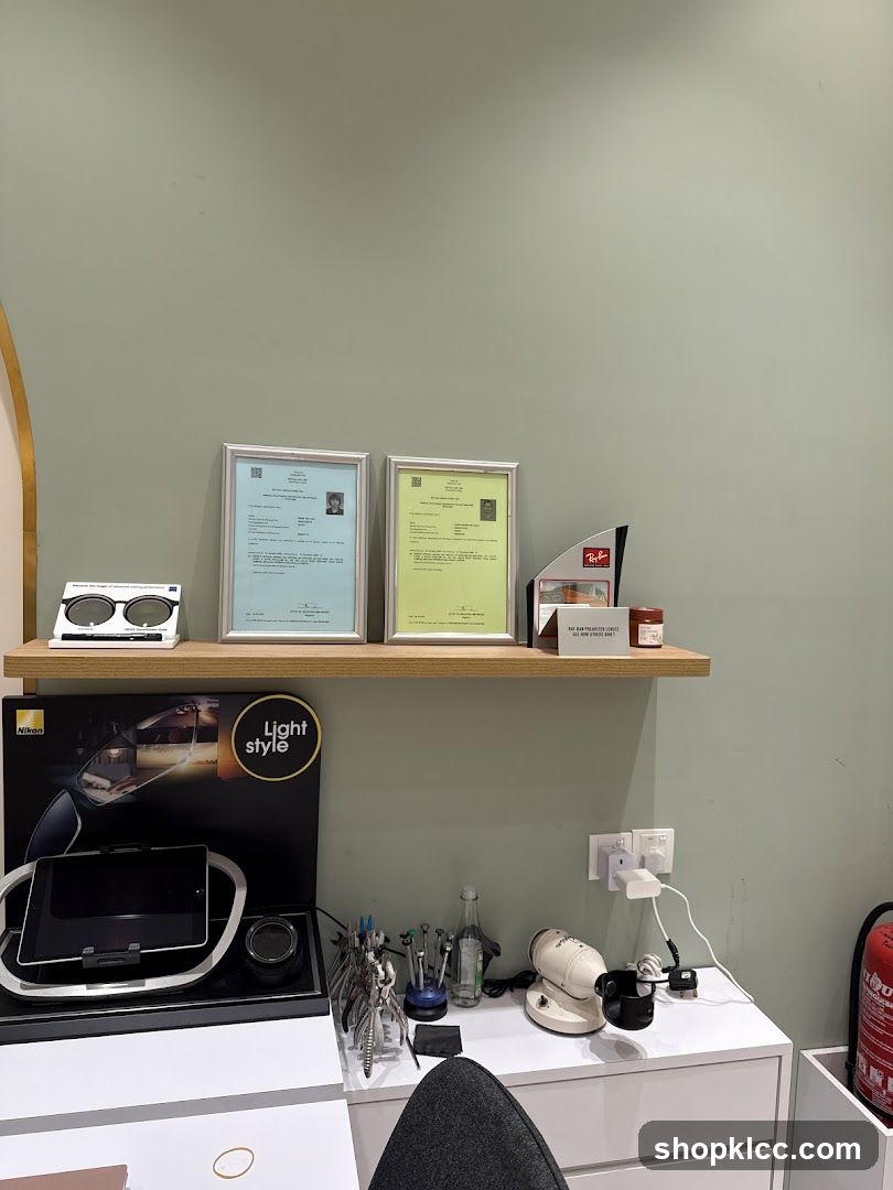 Optician's Desk Display