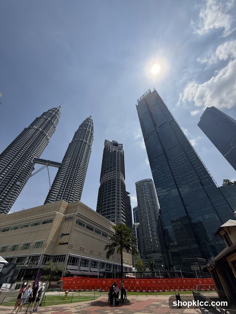 Petronas Towers and surrounding buildings