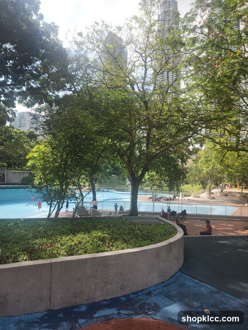 Park with Swimming Pool
