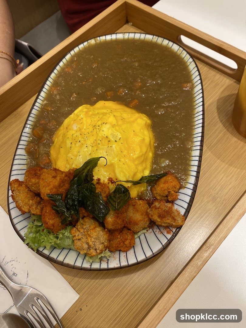 Omurice with Fried Chicken