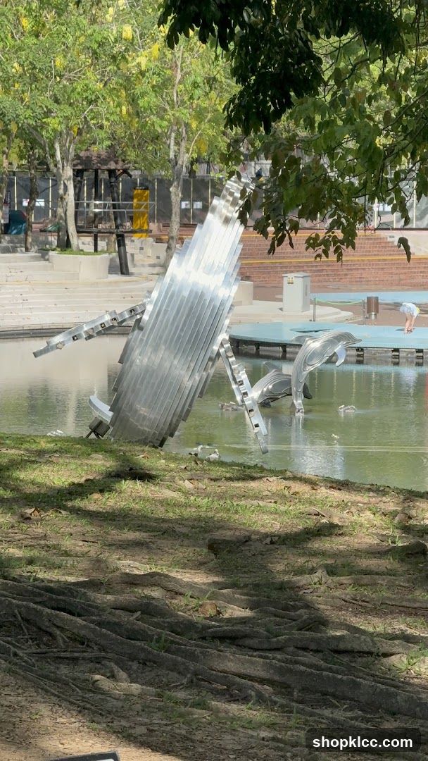 Sculpture in a park