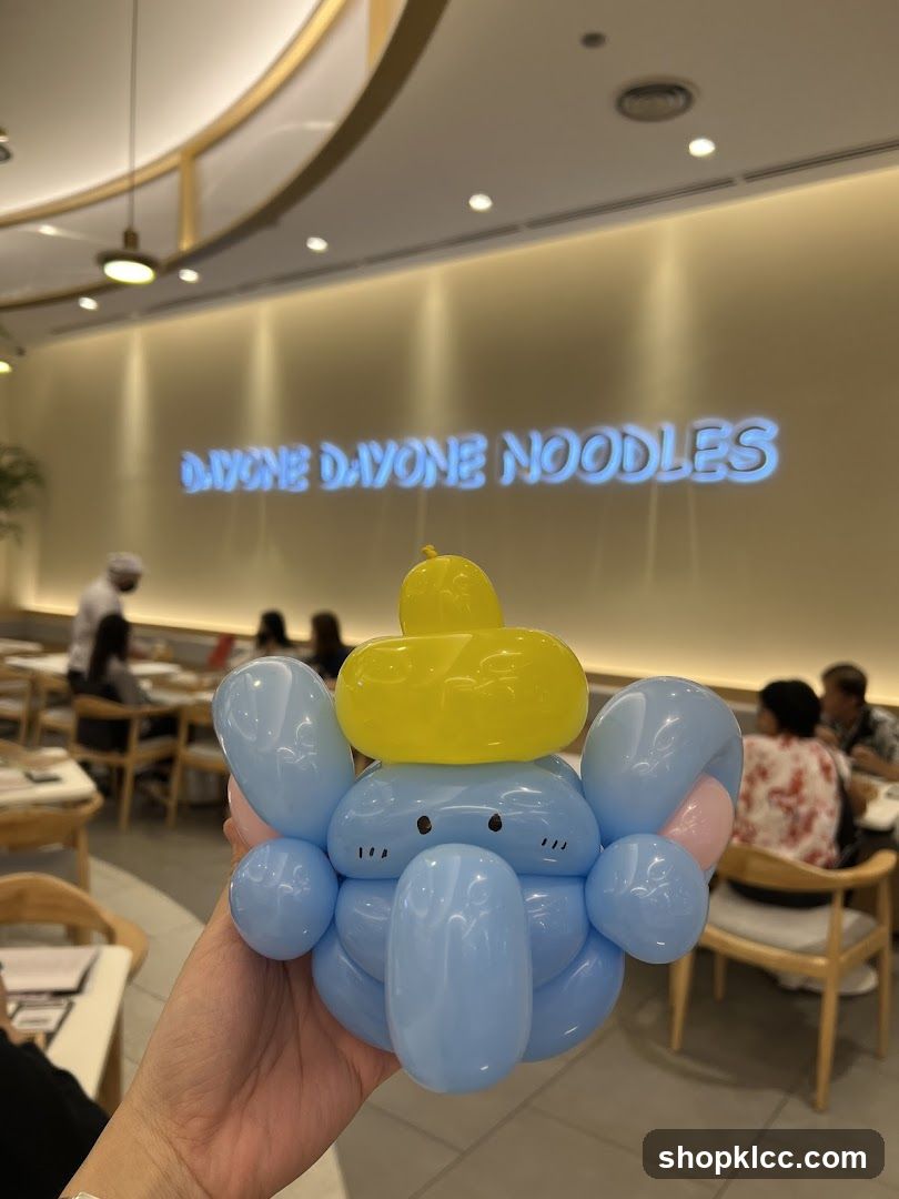 Balloon Elephant in Restaurant