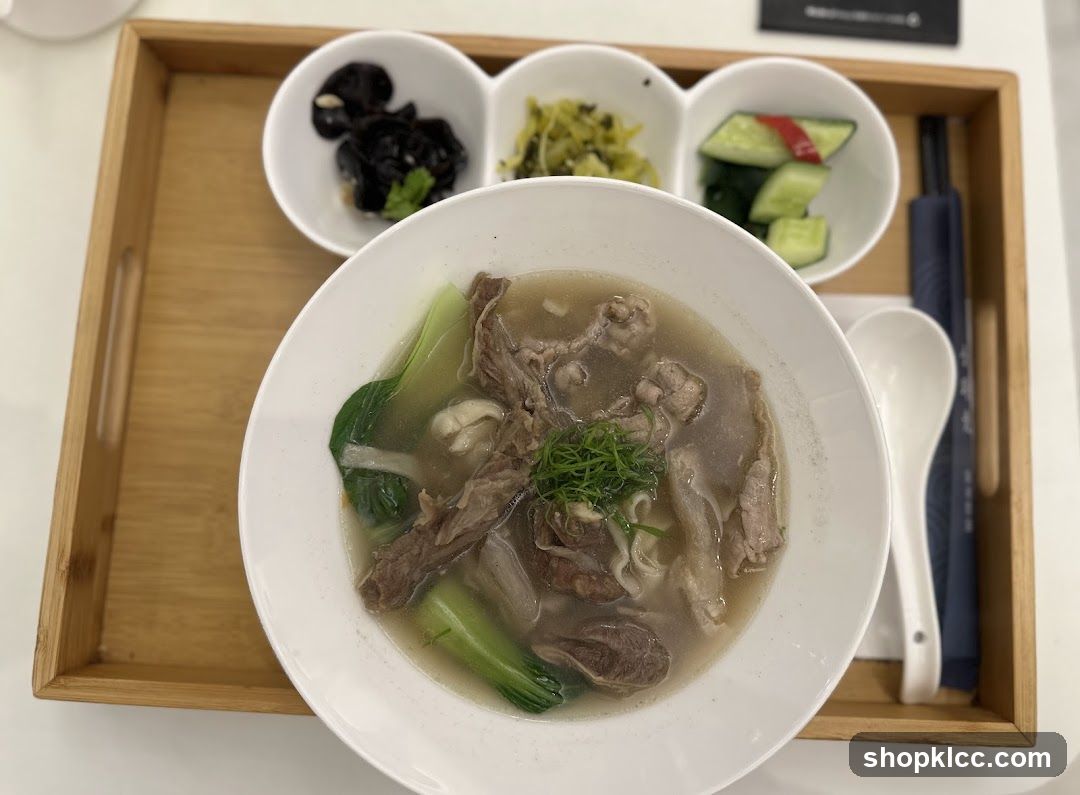 Beef Noodle Soup with Sides