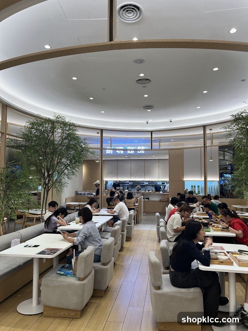 Restaurant Interior with Diners