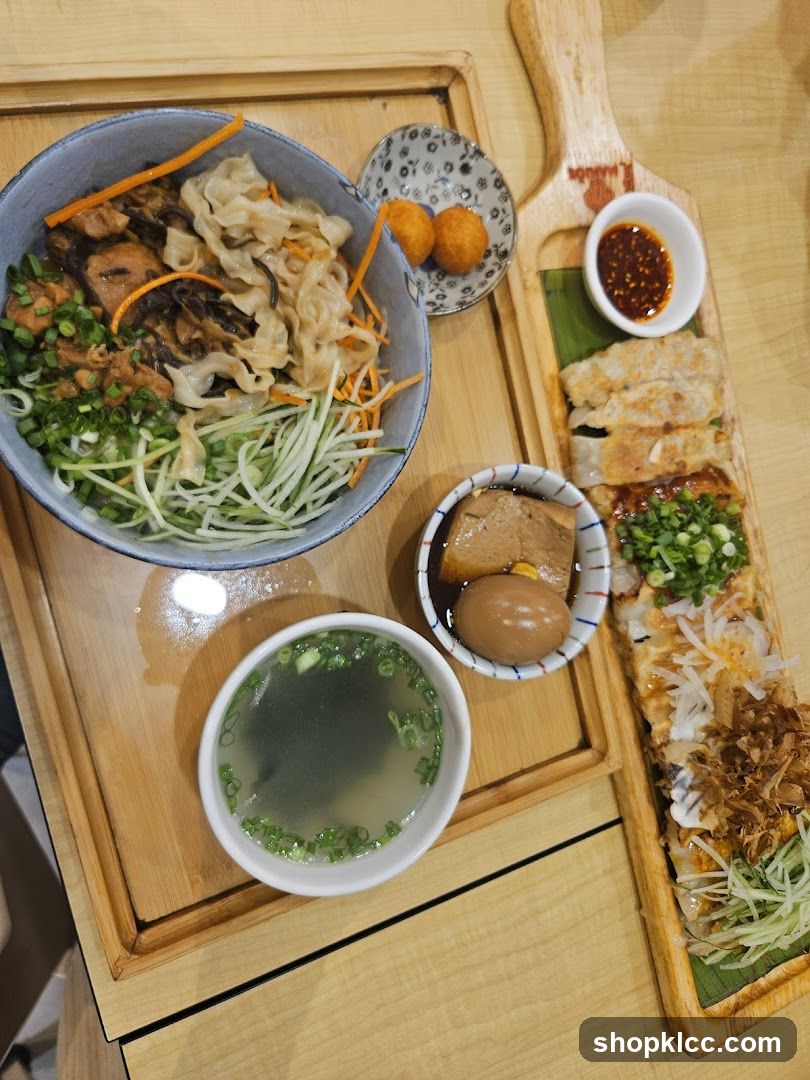 Noodle Dish with Sides