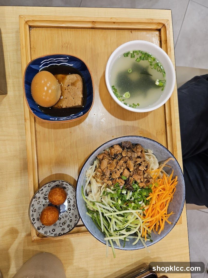 Noodle Dish with Sides
