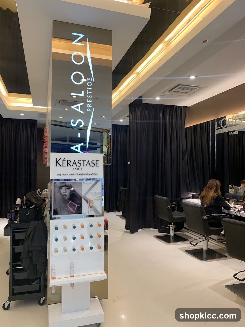 Salon Interior with Product Display