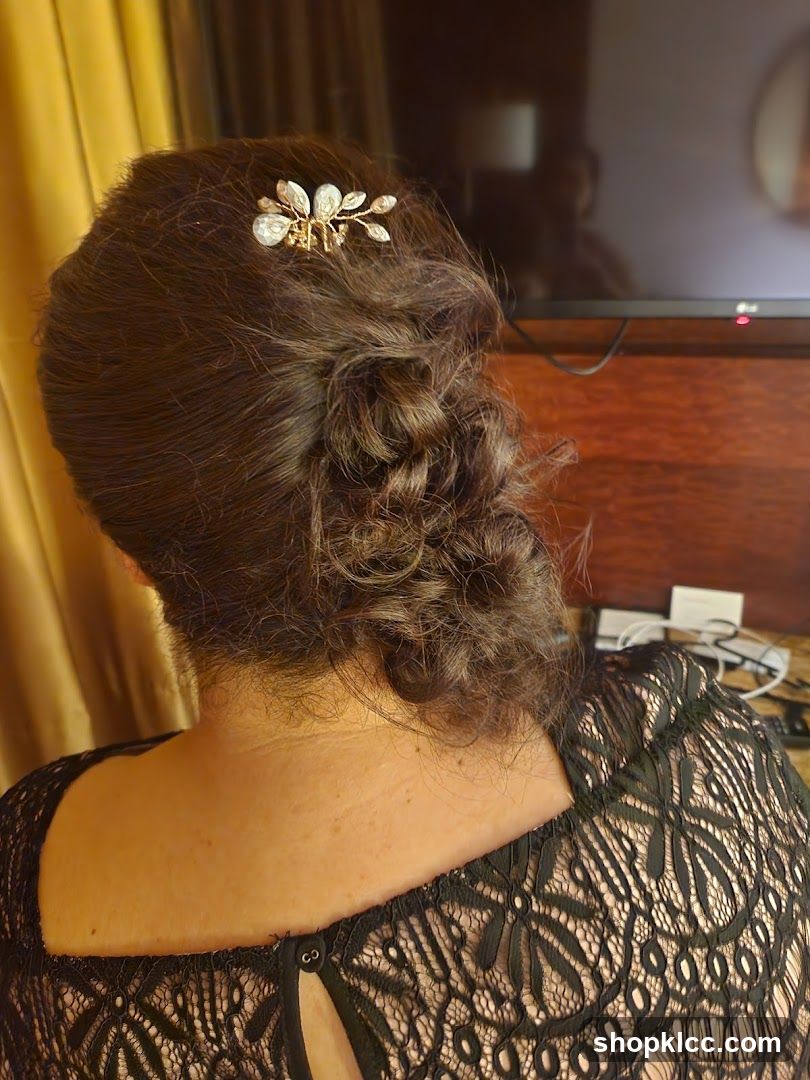 Woman's Updo with Hair Accessory