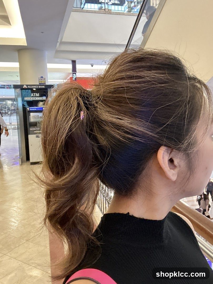 Woman with Ponytail in Mall