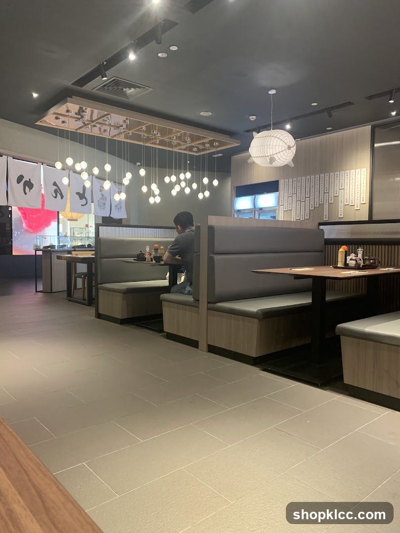 Restaurant Interior with Booth Seating