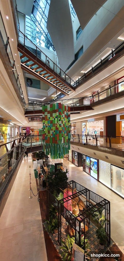 Interior of a multi-level shopping mall