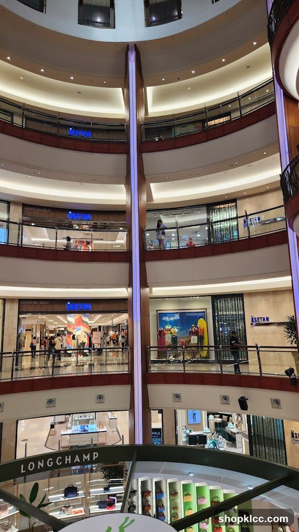 Multi-level shopping mall interior