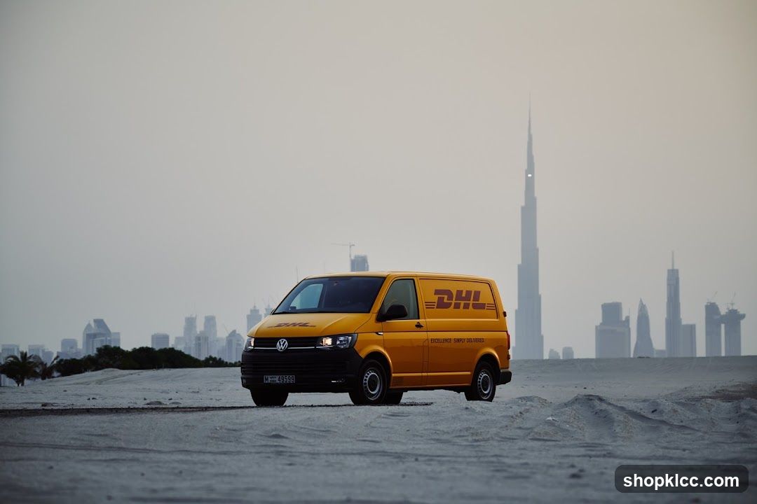 DHL Van in Dubai