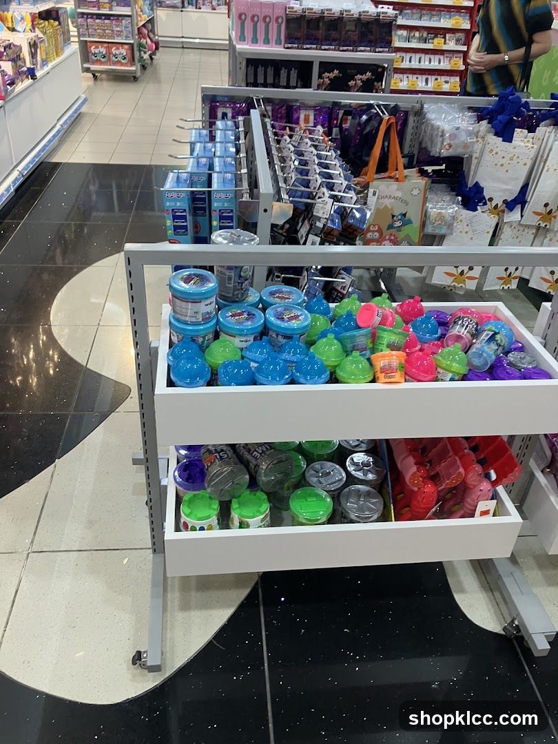 Store aisle with toys and merchandise