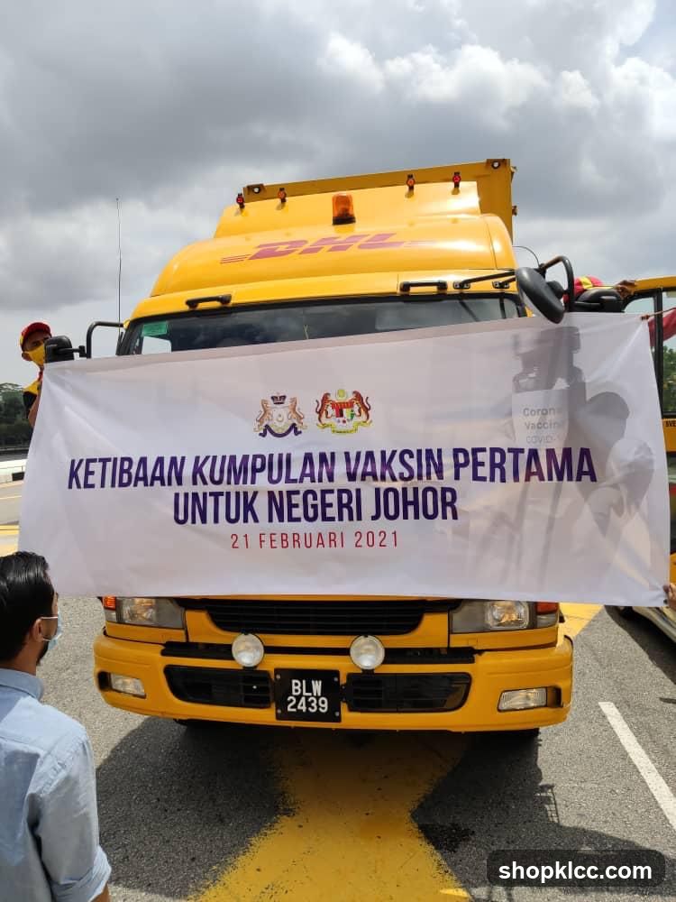 DHL Truck Delivering Vaccines