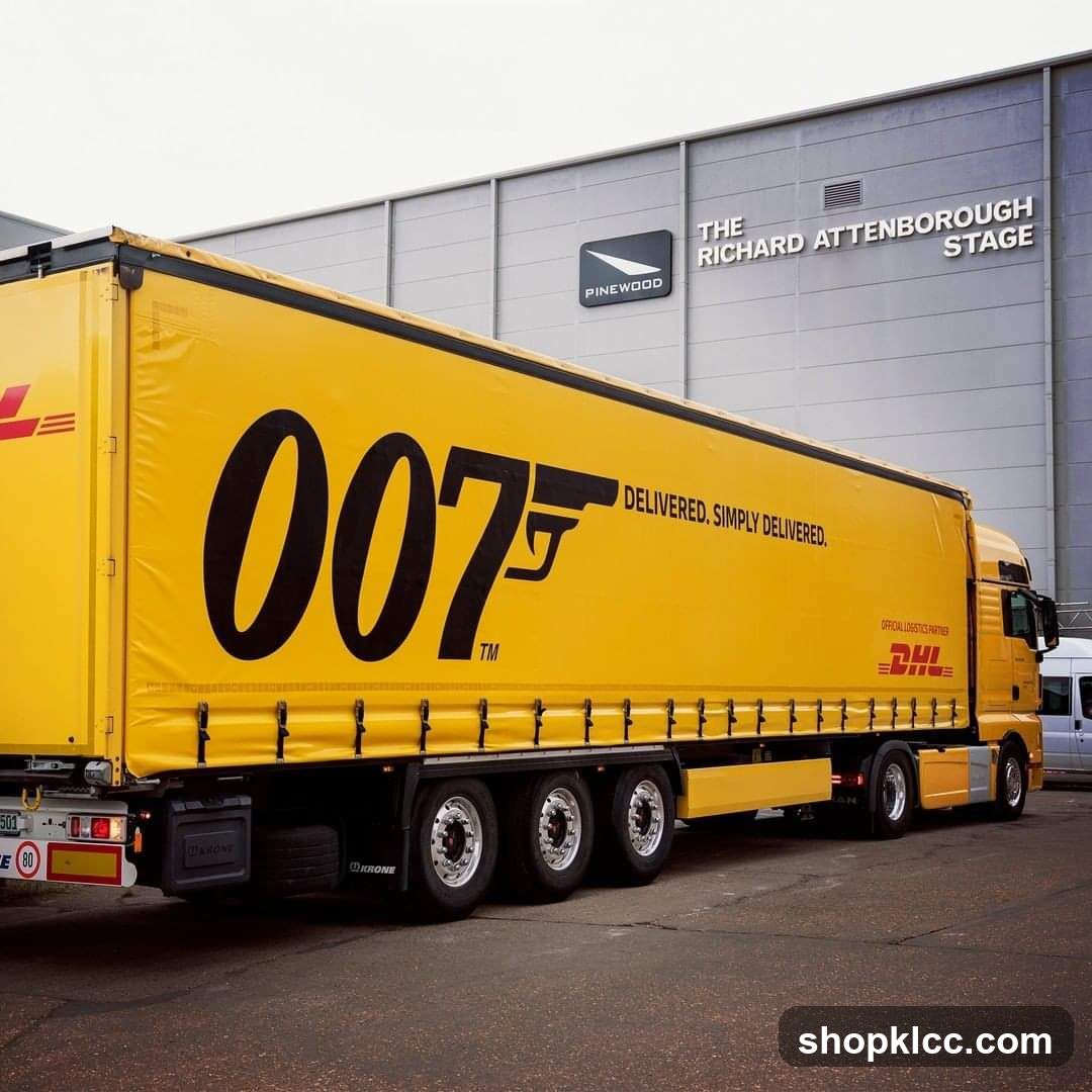 DHL Truck with 007 Branding