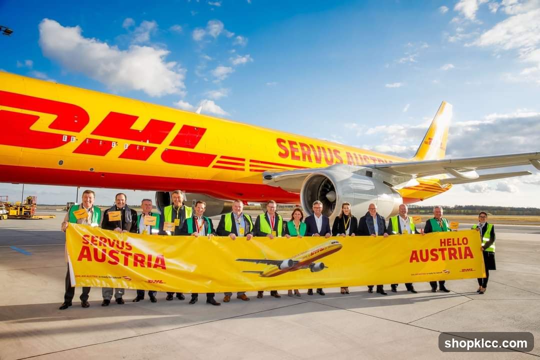 DHL Aircraft and Staff