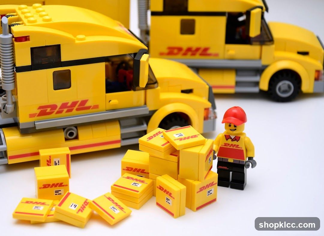 Lego DHL Delivery Scene