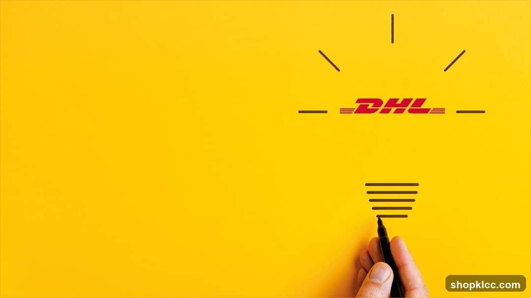 DHL Logo with Drawing