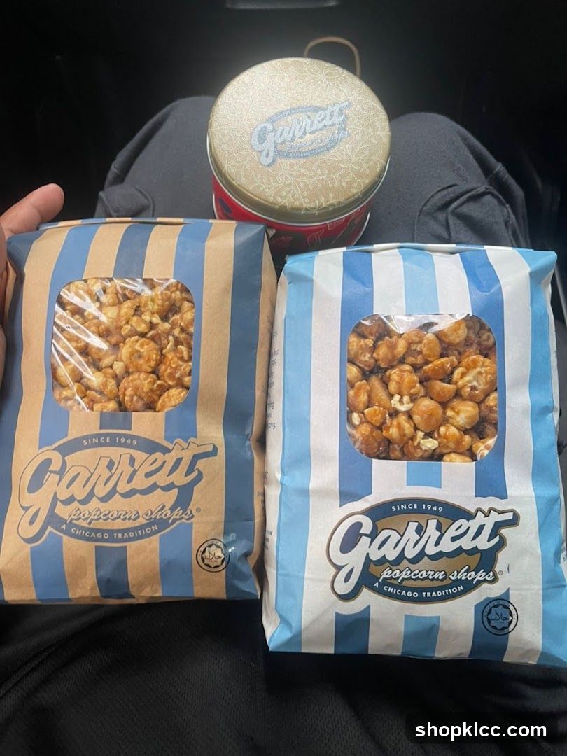 Garrett Popcorn Bags and Tin