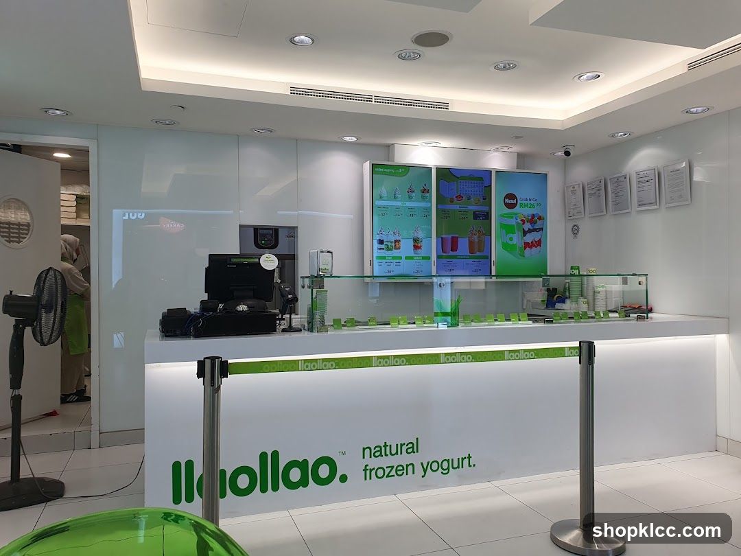 Frozen Yogurt Shop Counter