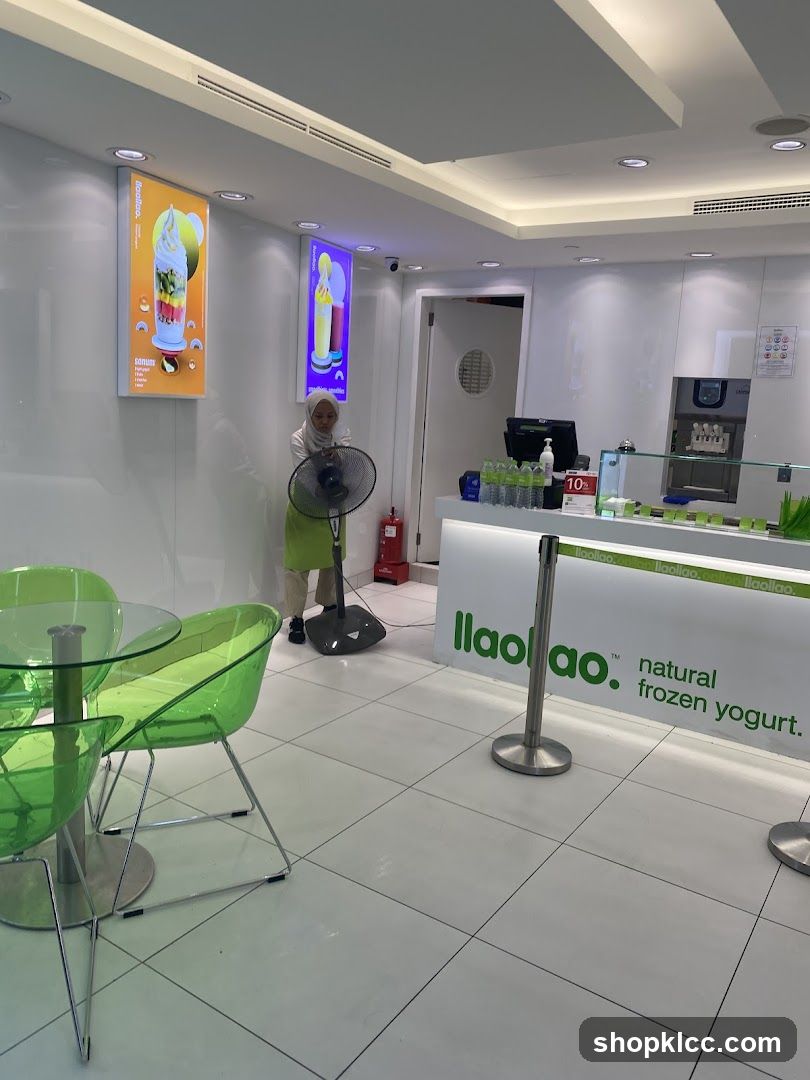 Frozen Yogurt Shop Interior