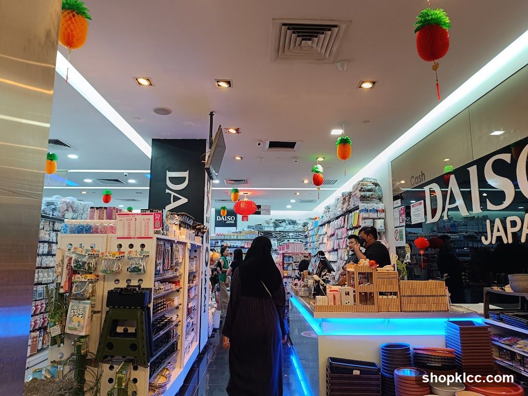 Interior of a Daiso store