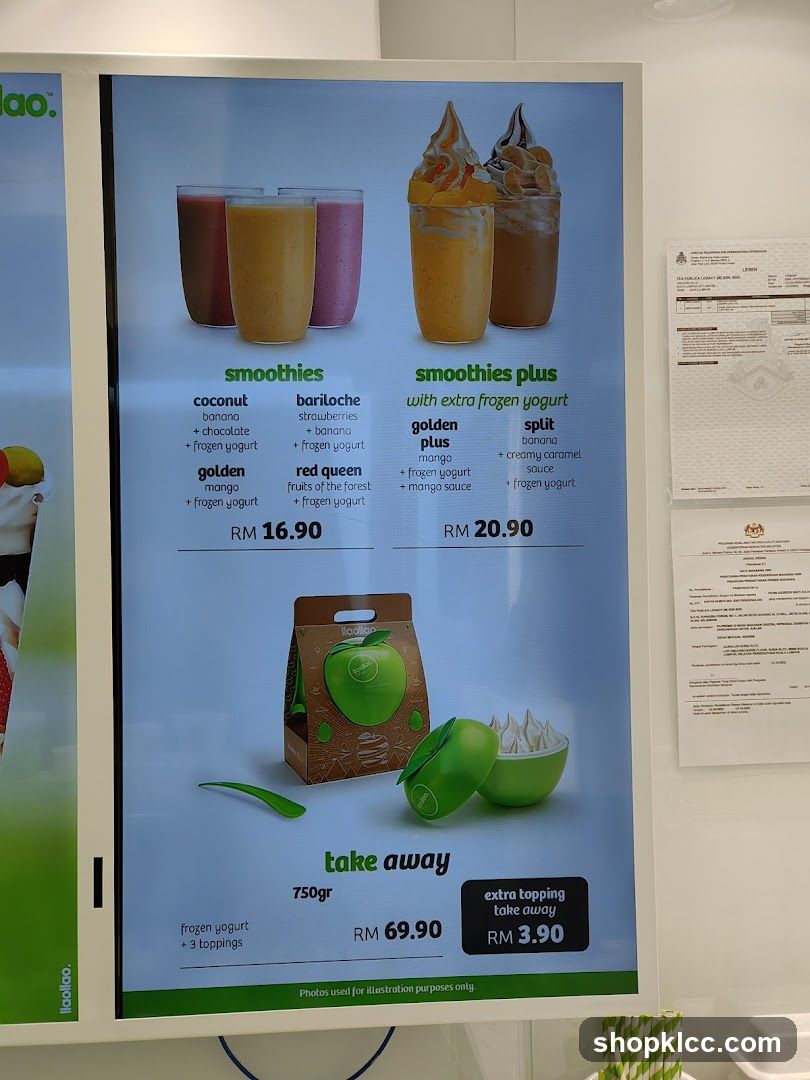 llaollao Menu