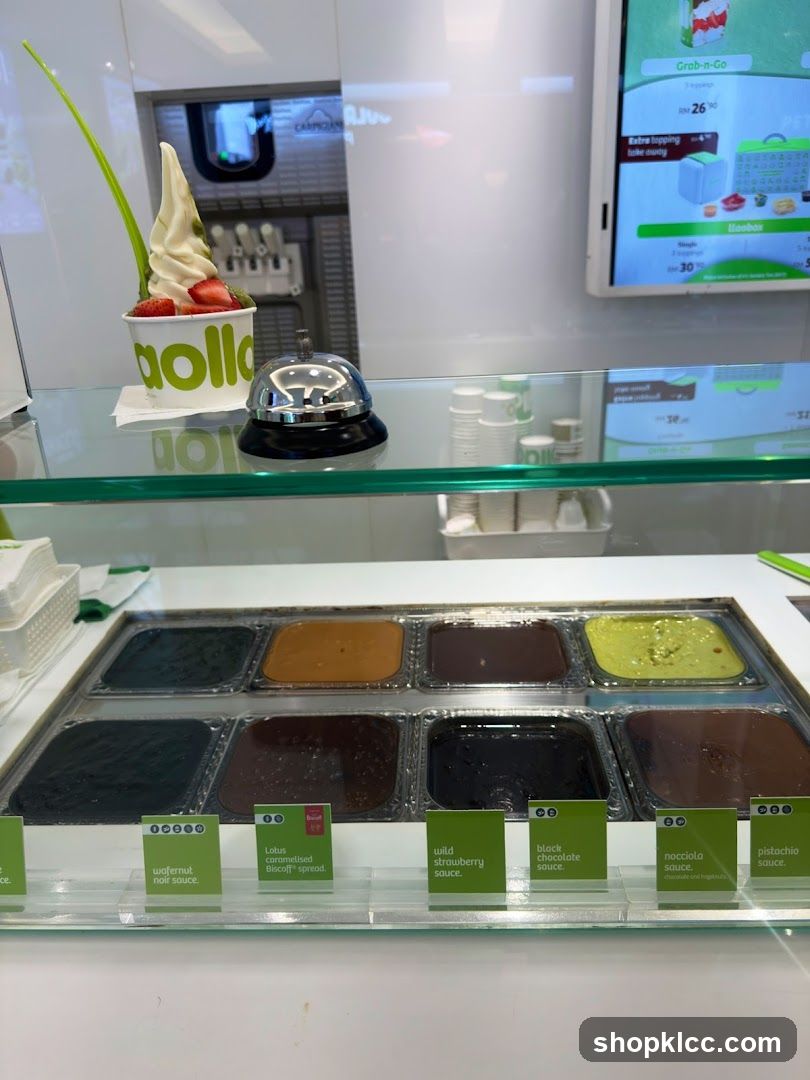 Dessert Toppings Display