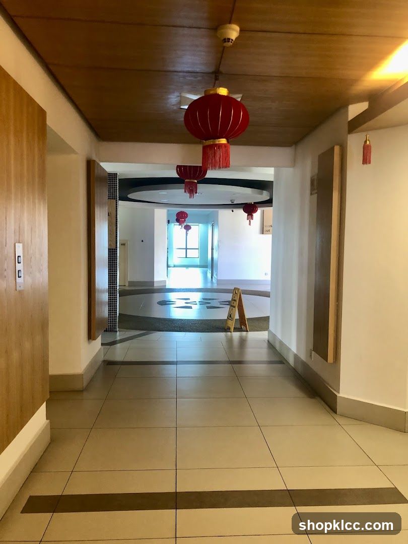 Hallway with Chinese Lanterns